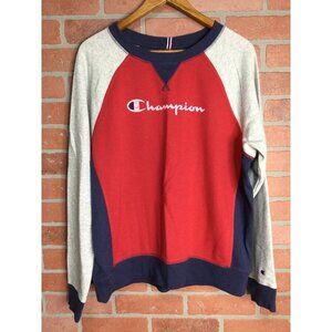 Champion Authentic Athleticwear Pullover Sweatshirt Logo Graphic Size Large